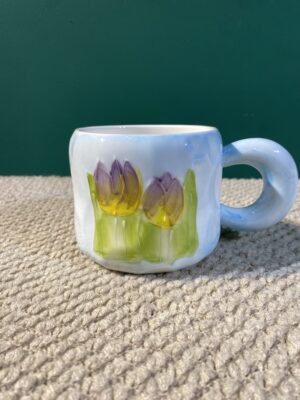 مج زهور التوليب (ازرق)