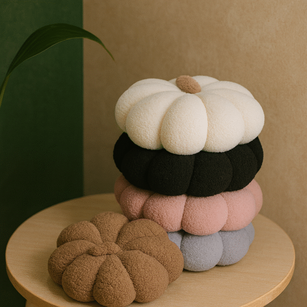 Plush Pumpkin Cushion– مخدة توتا 🎃🧸